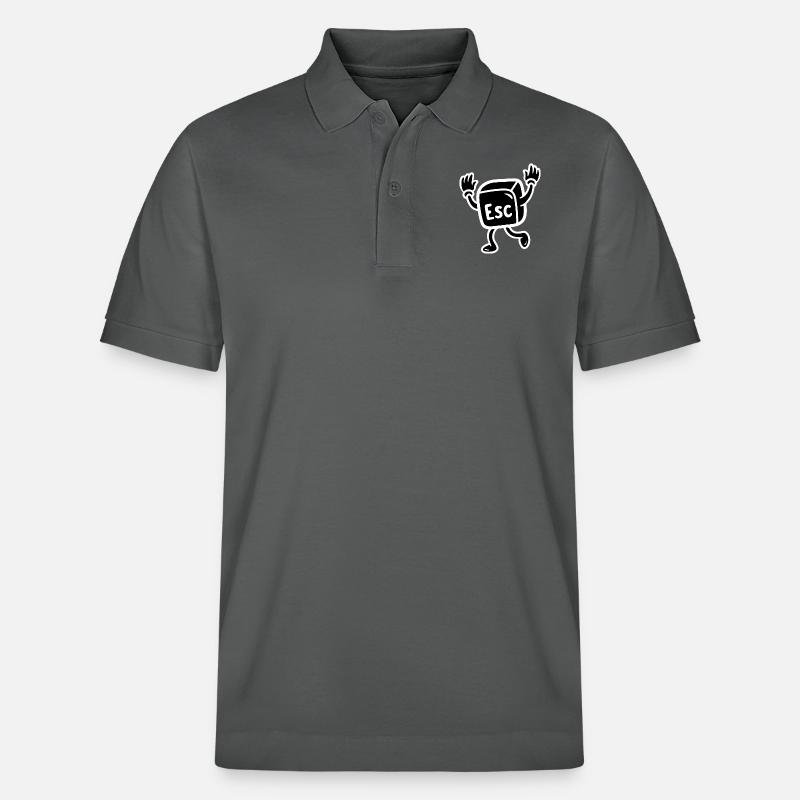 Nerd Escape - Stanley/Stella Unisex Bio-Poloshirt PREPSTER - Anthrazit