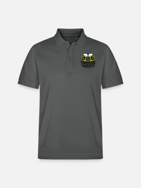 Drinking Squad Bier - Stanley/Stella Unisex Bio-Poloshirt PREPSTER - Anthrazit