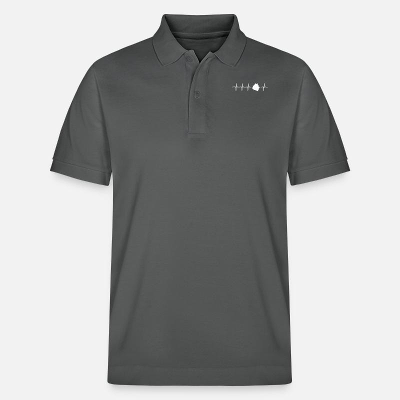 Idée mignonne Samoyède cadeau - Polo PREPSTER bio Stanley/Stella Unisexe - charbon