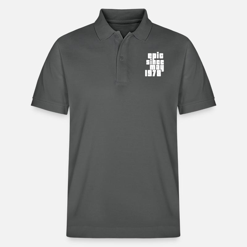 epic since may 1978 - Stanley/Stella Unisex Bio-Poloshirt PREPSTER - Anthrazit