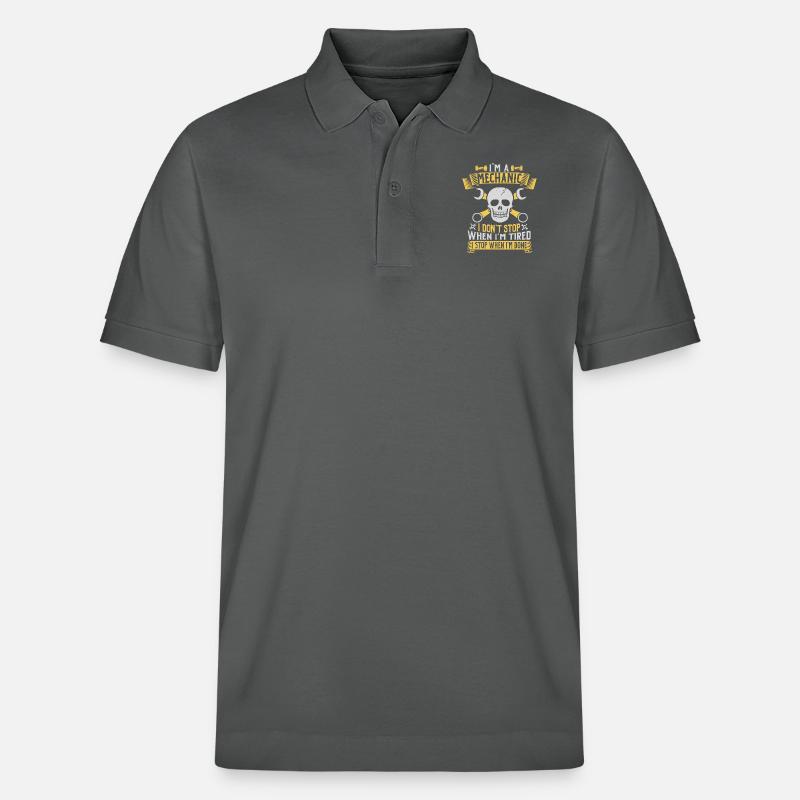 I´m a mechanic - Stanley/Stella Unisex Bio-Poloshirt PREPSTER - Anthrazit