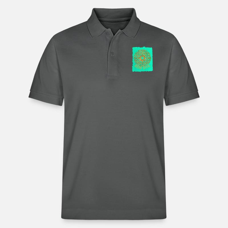 Celtic knot 18 E 95 - Stanley/Stella Unisex Organic Polo Shirt PREPSTER - anthracite