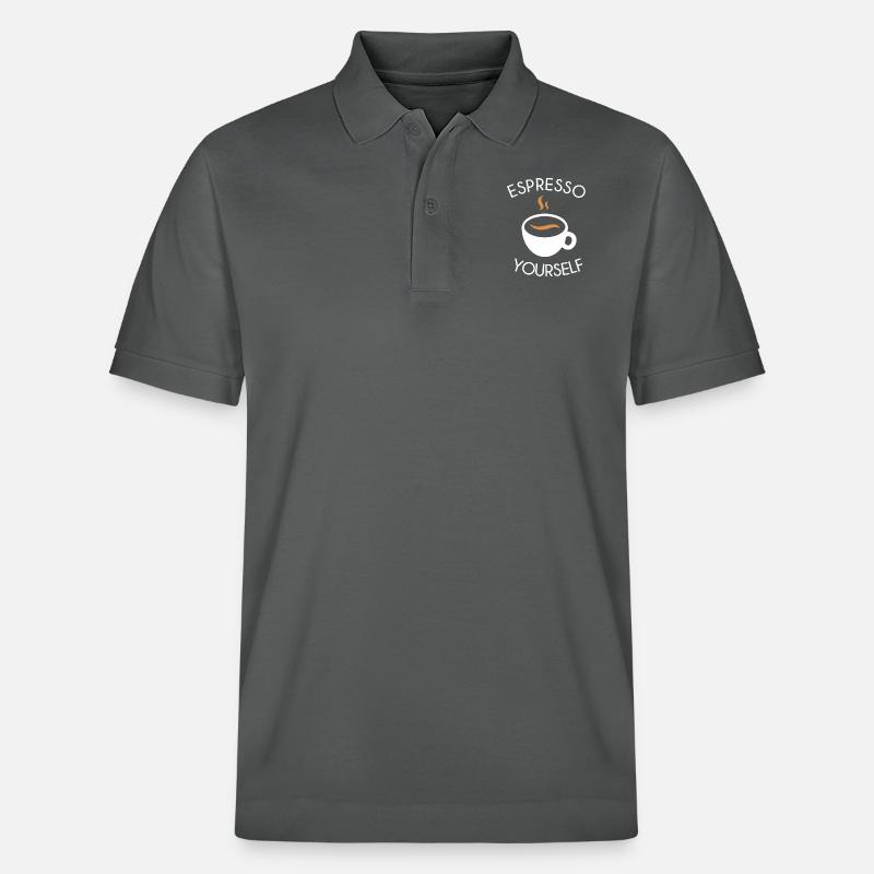 Espresso yourself - Stanley/Stella Unisex Bio-Poloshirt PREPSTER - Anthrazit