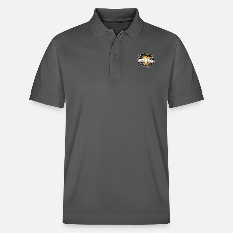 Firecracker Pyro - Stanley/Stella Unisex Bio-Poloshirt PREPSTER - Anthrazit