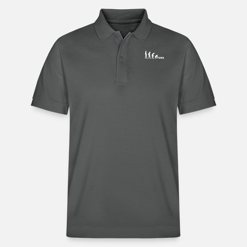 États-Unis Evolution à l’envers - Polo PREPSTER bio Stanley/Stella Unisexe - charbon
