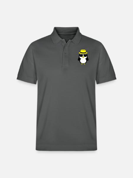 cool_pinguin_02 - Stanley/Stella Unisex Bio-Poloshirt PREPSTER - Anthrazit
