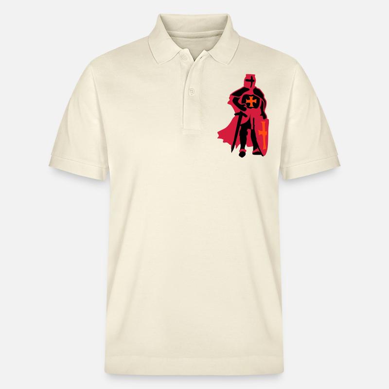 templar knight by Patjila - Polo PREPSTER bio Stanley/Stella Unisexe - écru doux