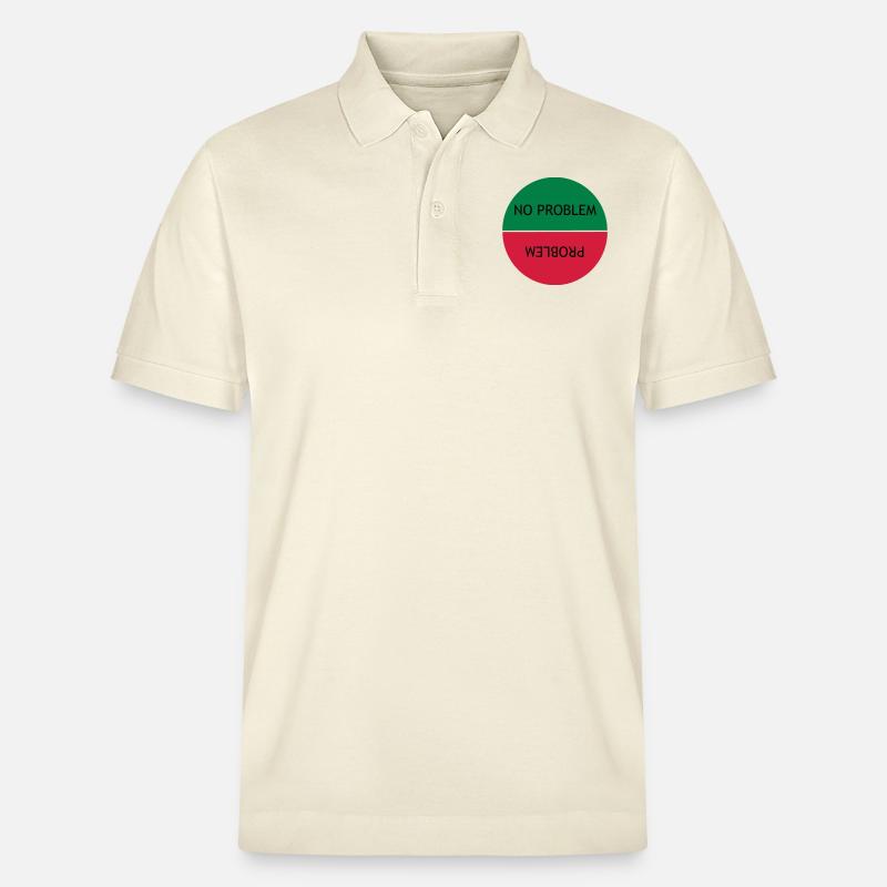 Kein Problem vs. Problem - Stanley/Stella Unisex Bio-Poloshirt PREPSTER - Natur