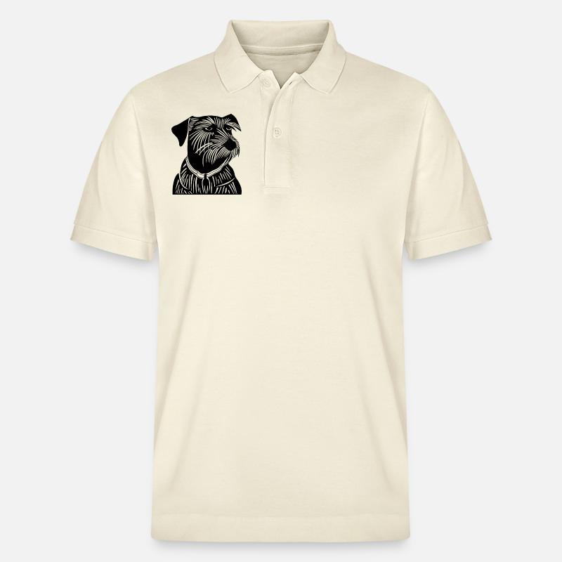 Den edle terrieren - Stanley/Stella PREPSTER økologisk unisex-poloskjorte - myk ecru
