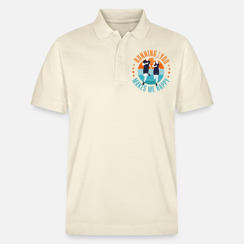Courir avec vous - Polo PREPSTER bio Stanley/Stella Unisexe - écru doux