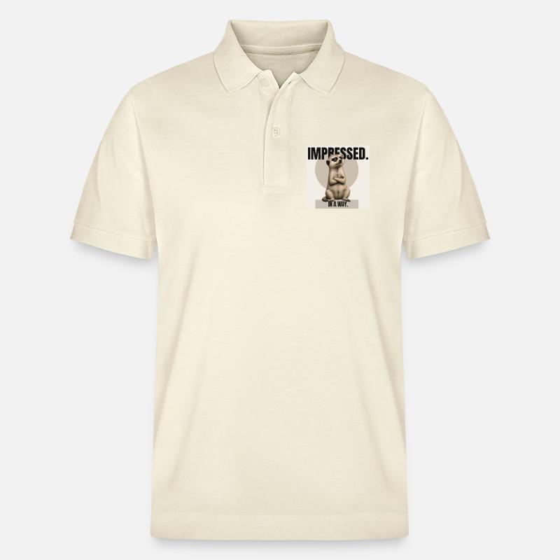 Impressionné. – Conception sarcastique de suricates - Polo PREPSTER bio Stanley/Stella Unisexe - écru doux