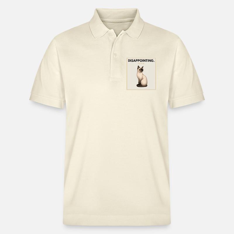 DISAPPOINTING Sarcastic Cat Design - Stanley/Stella Unisex Bio-Poloshirt PREPSTER - Natur