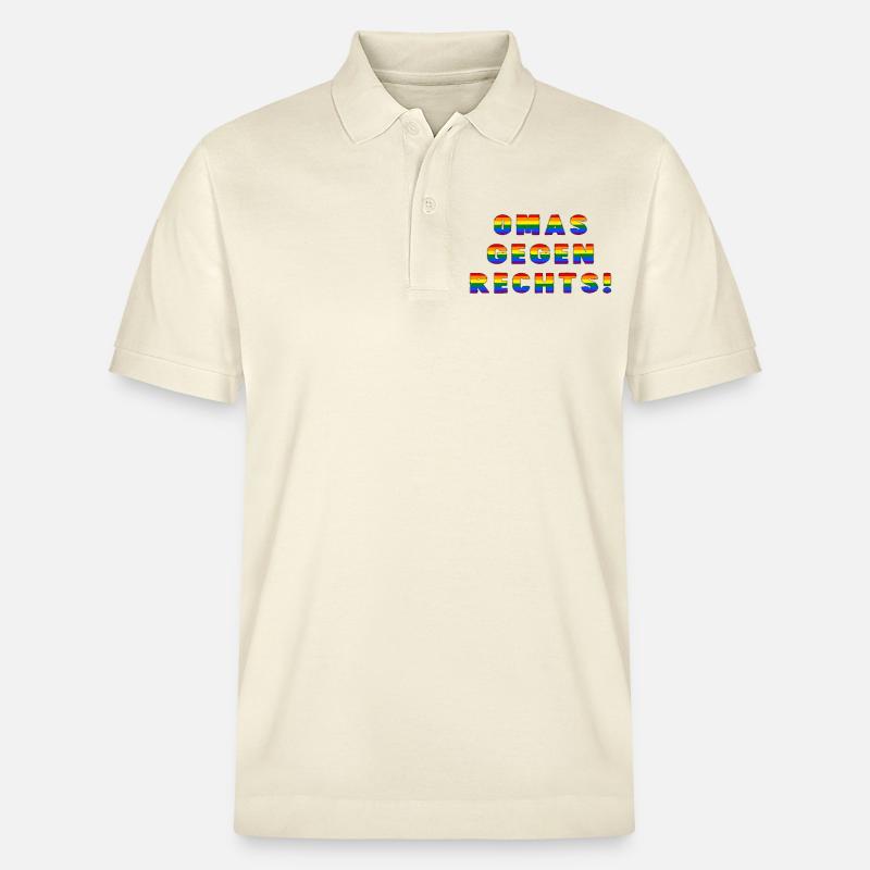 Omas gegen rechts - Stanley/Stella Unisex Bio-Poloshirt PREPSTER - Natur