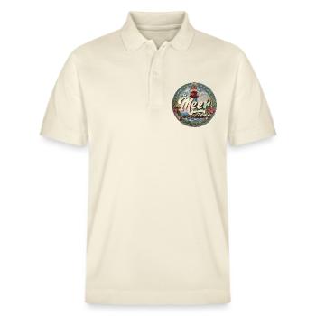 Am Meer. Zuhause. - Stanley/Stella Unisex Bio-Poloshirt PREPSTER - Natur - Vorne - Roxy (174cm) & Andy (188cm)