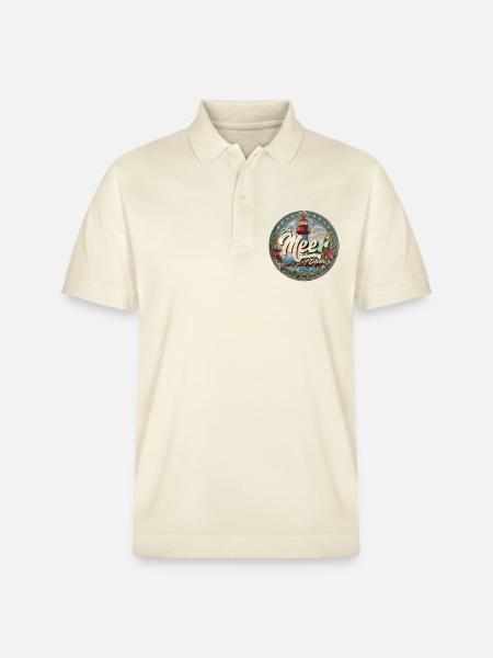 Am Meer. Zuhause. - Stanley/Stella Unisex Bio-Poloshirt PREPSTER - Natur