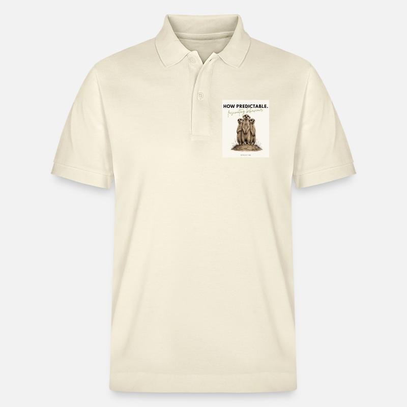 How Predictable Funny Meerkat - Stanley/Stella Unisex Bio-Poloshirt PREPSTER - Natur