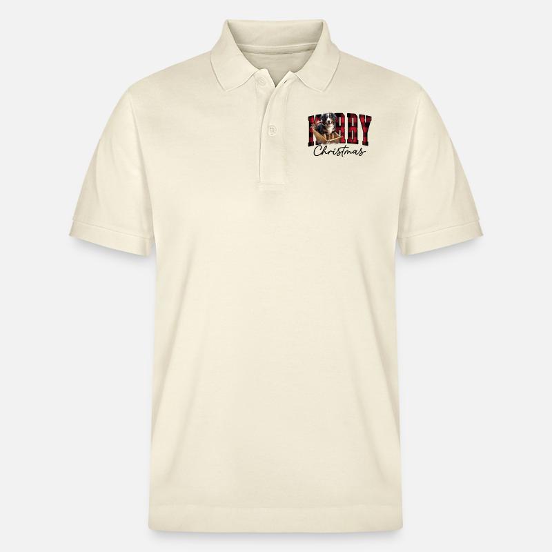 Bouvier bernois de Noël - Polo PREPSTER bio Stanley/Stella Unisexe - écru doux