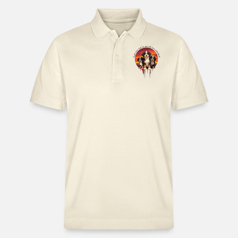 Bouvier bernois - Polo PREPSTER bio Stanley/Stella Unisexe - écru doux