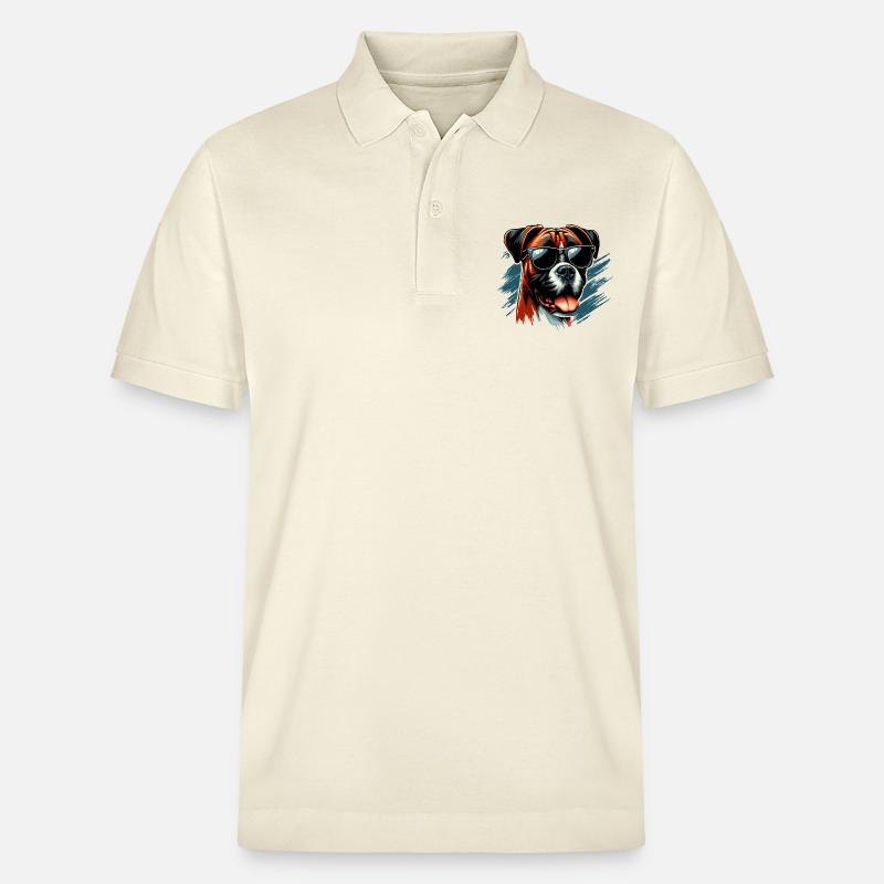 Chien Boxer Le Modèle - Polo PREPSTER bio Stanley/Stella Unisexe - écru doux