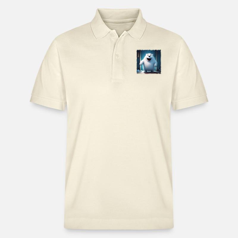 Flauschiger Eisbär - Stanley/Stella Unisex Bio-Poloshirt PREPSTER - Natur