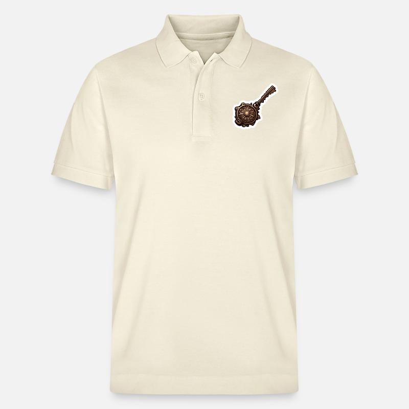 Clé / Serrure / Verrouillé / Sécurité - Polo PREPSTER bio Stanley/Stella Unisexe - écru doux