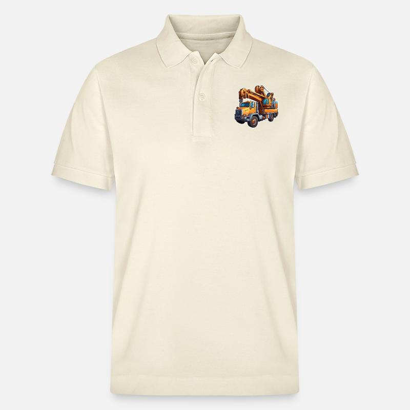 Kran / Baustelle / Seilwinde / Kransystem - Stanley/Stella Unisex Bio-Poloshirt PREPSTER - Natur