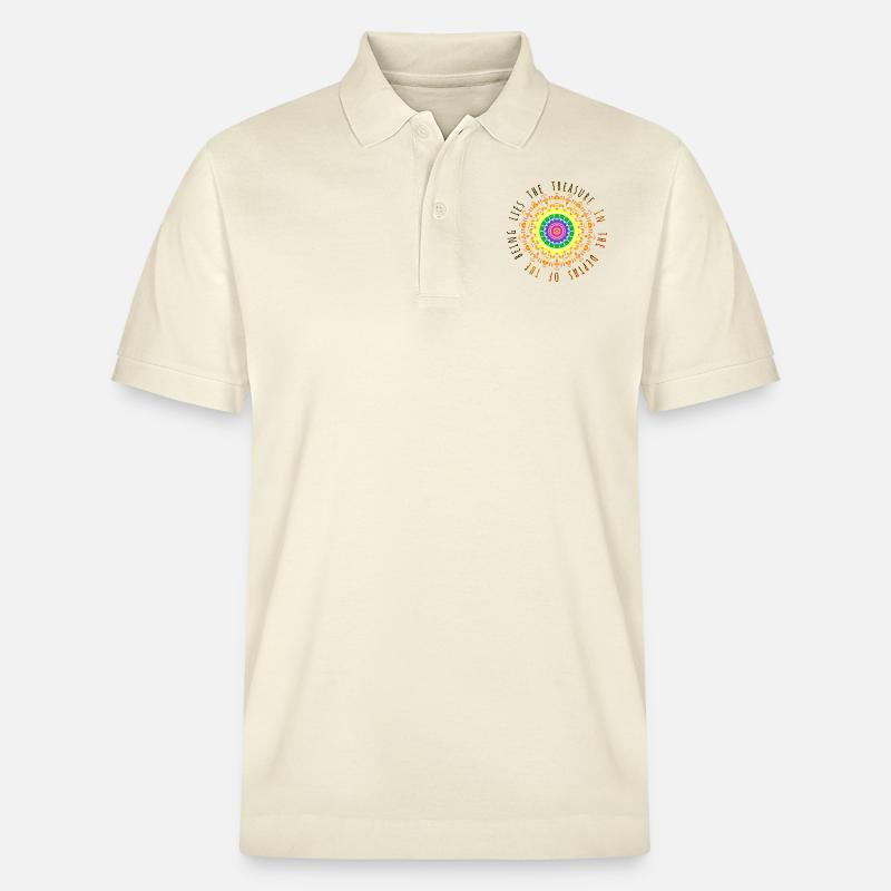 Der Schatz mit Phrase - Stanley/Stella Unisex Bio-Poloshirt PREPSTER - Natur