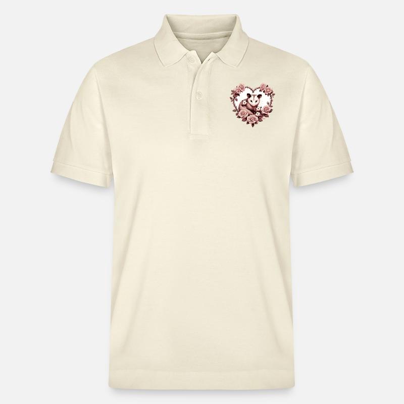 Opossum-Mama - Stanley/Stella Unisex Bio-Poloshirt PREPSTER - Natur