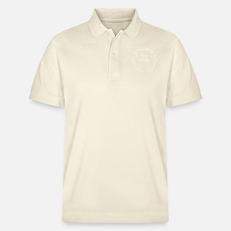 Avent Advetskranz Joyeuses Fêtes - Polo PREPSTER bio Stanley/Stella Unisexe - écru doux