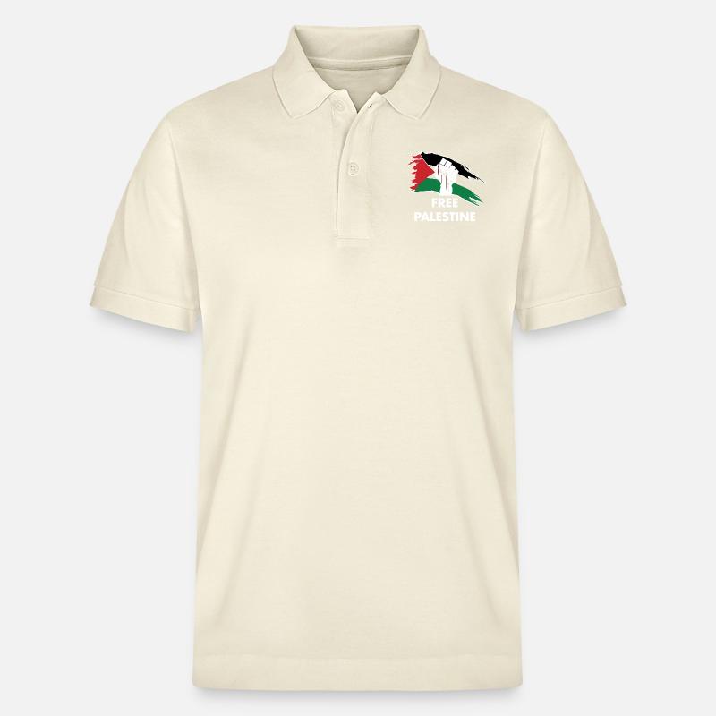 Palestine libre - Polo PREPSTER bio Stanley/Stella Unisexe - écru doux