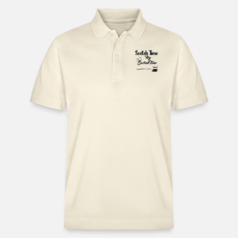 Scotch Time - Boisson alcoolisée - Polo PREPSTER bio Stanley/Stella Unisexe - écru doux
