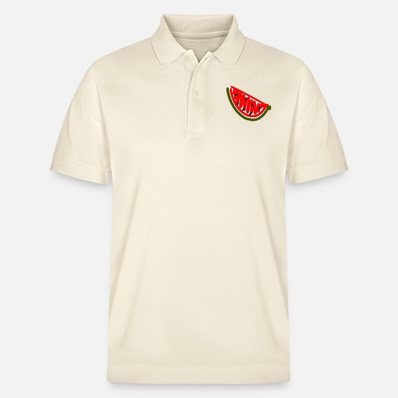 pastèque - Polo PREPSTER bio Stanley/Stella Unisexe - écru doux