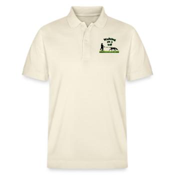 WALKING ON A TRAIL - Stanley/Stella Unisex Bio-Poloshirt PREPSTER - Natur - Vorne - Roxy (174cm) & Andy (188cm)