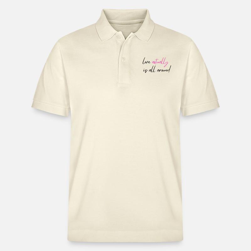 Liebe ist eigentlich überall - Stanley/Stella Unisex Bio-Poloshirt PREPSTER - Natur