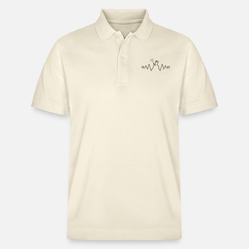Herzfrequenz-Stille - Stanley/Stella Unisex Bio-Poloshirt PREPSTER - Natur