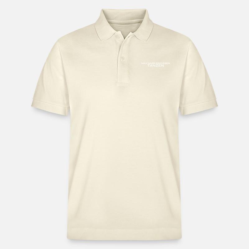 MAN MUSS DAS LEBEN TANZEN - Stanley/Stella Unisex Bio-Poloshirt PREPSTER - Natur