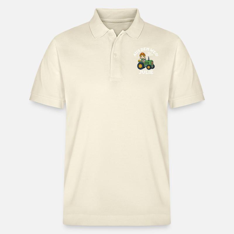 Julie Name Traktor - Stanley/Stella Unisex Bio-Poloshirt PREPSTER - Natur