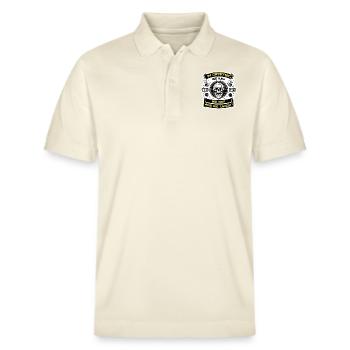 For krypto fans - Stanley/Stella Unisex Organic Polo Shirt PREPSTER - soft Ecru - Front - Roxy (174cm) & Andy (188cm)
