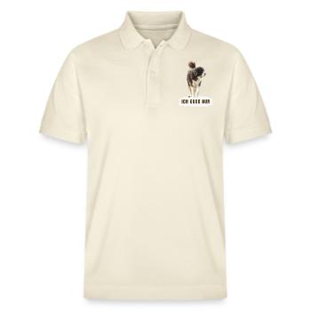 Ich Guck nur - Stanley/Stella Unisex Bio-Poloshirt PREPSTER - Natur - Vorne - Roxy (174cm) & Andy (188cm)