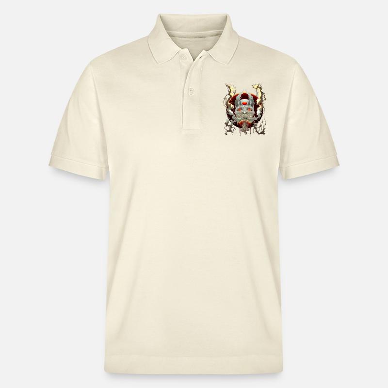 Oni Dämon Maske - Stanley/Stella Unisex Bio-Poloshirt PREPSTER - Natur