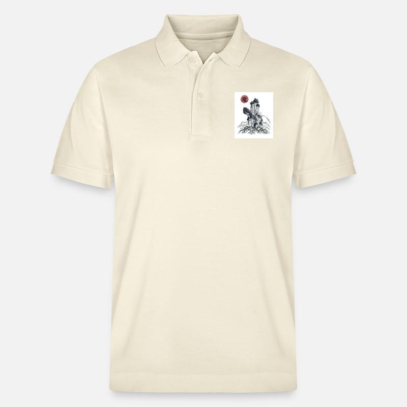 Sumi-e Drache - Stanley/Stella Unisex Bio-Poloshirt PREPSTER - Natur