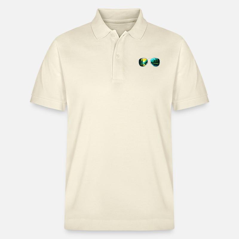 Sunglasses / Reflection / Forest / Reflection - Stanley/Stella Unisex Organic Polo Shirt PREPSTER - soft Ecru