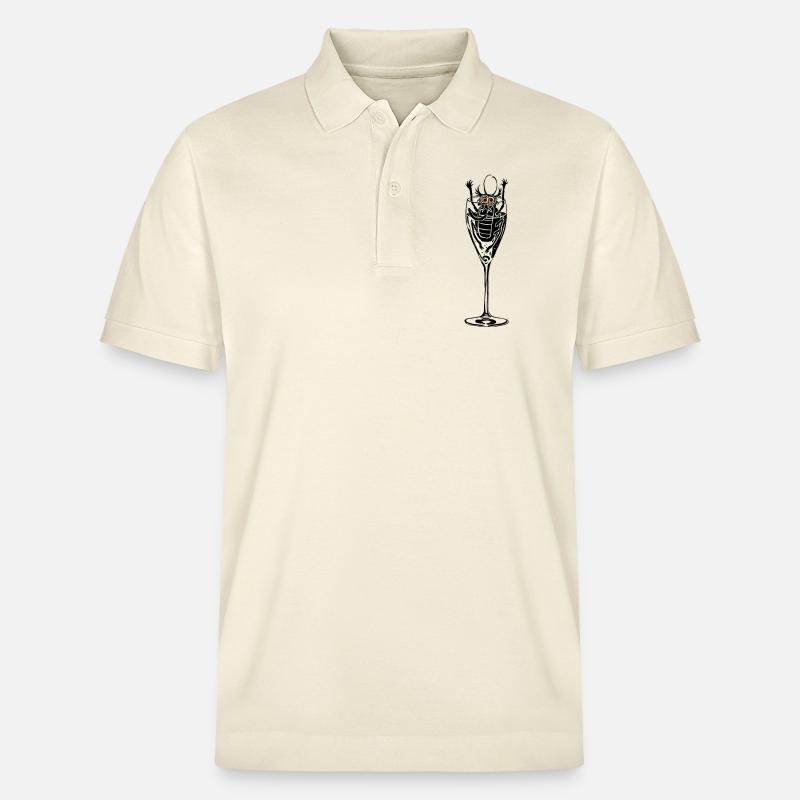 Insecte dans le vin mousseux - Polo PREPSTER bio Stanley/Stella Unisexe - écru doux