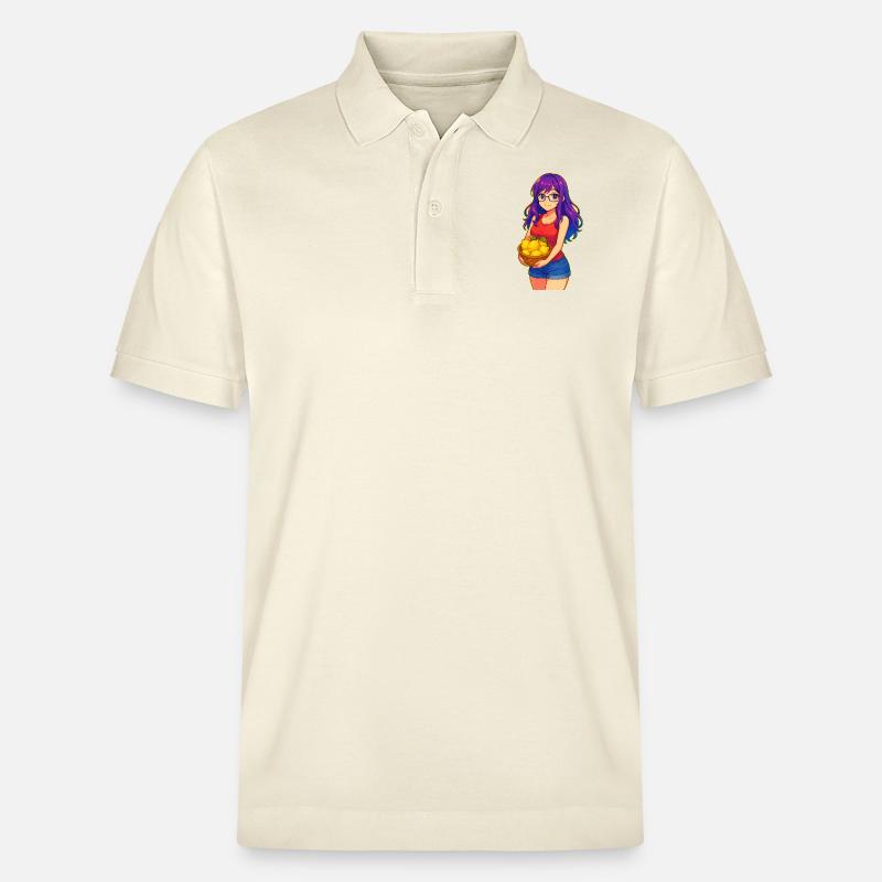 Junge Frau mit Zitronenkorb - Stanley/Stella Unisex Bio-Poloshirt PREPSTER - Natur