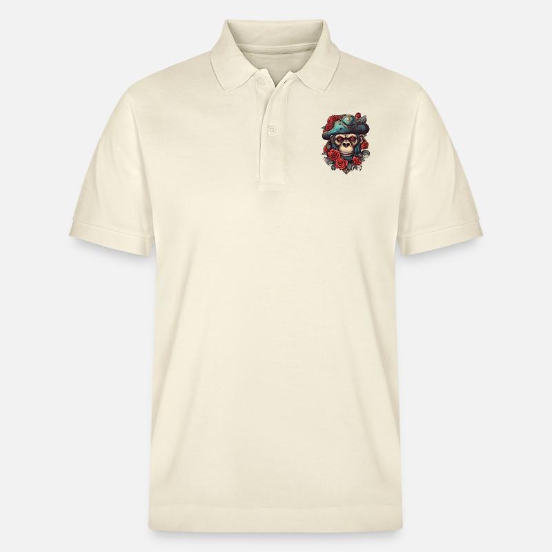 Singe pirate - Polo PREPSTER bio Stanley/Stella Unisexe - écru doux