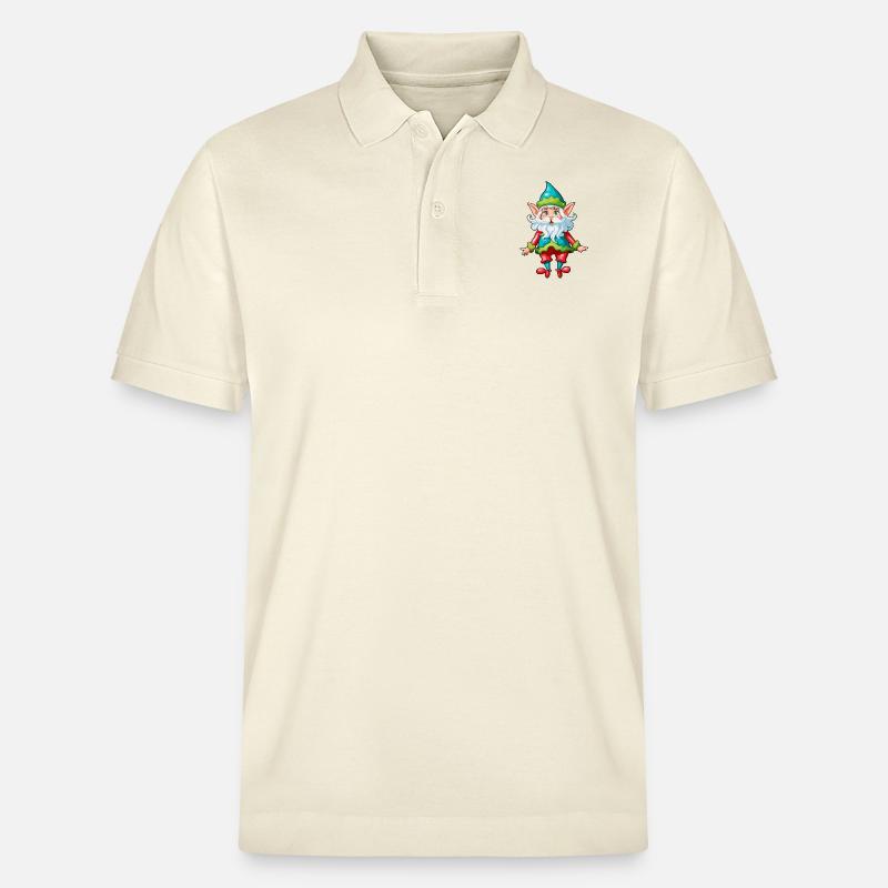Diablotin / Nain / Fée / Noël / Elfe - Polo PREPSTER bio Stanley/Stella Unisexe - écru doux