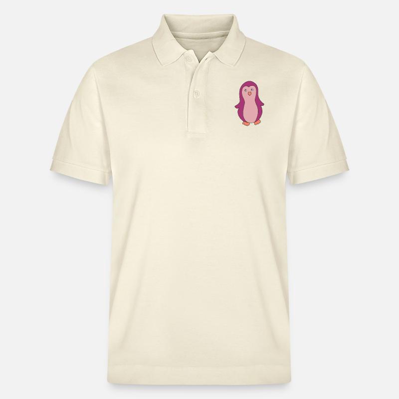 pinguin pink - Stanley/Stella Unisex Bio-Poloshirt PREPSTER - Natur