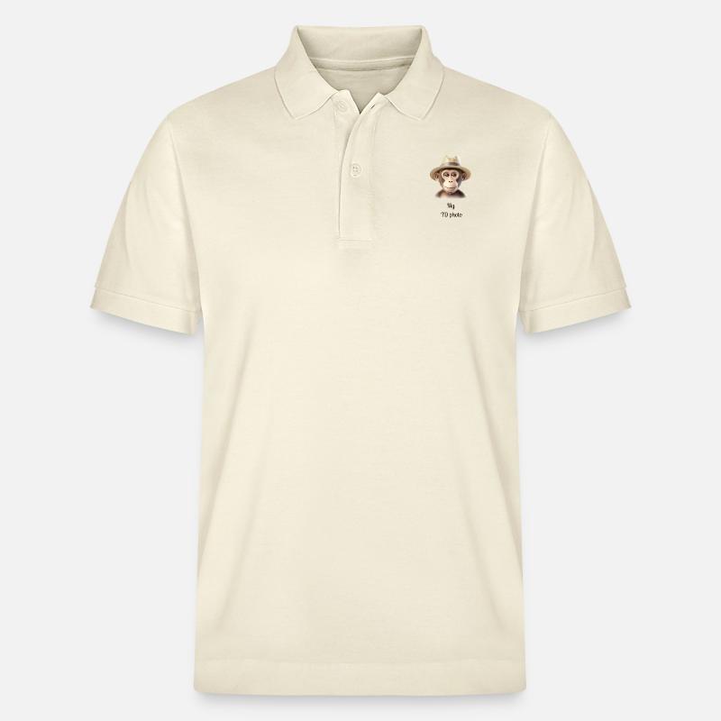 Max le singe occasionnel - Polo PREPSTER bio Stanley/Stella Unisexe - écru doux