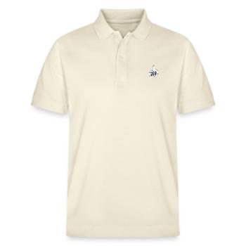 269 Vegan Design - Stanley/Stella Unisex Organic Polo Shirt PREPSTER - soft Ecru - Front - Roxy (174cm) & Andy (188cm)