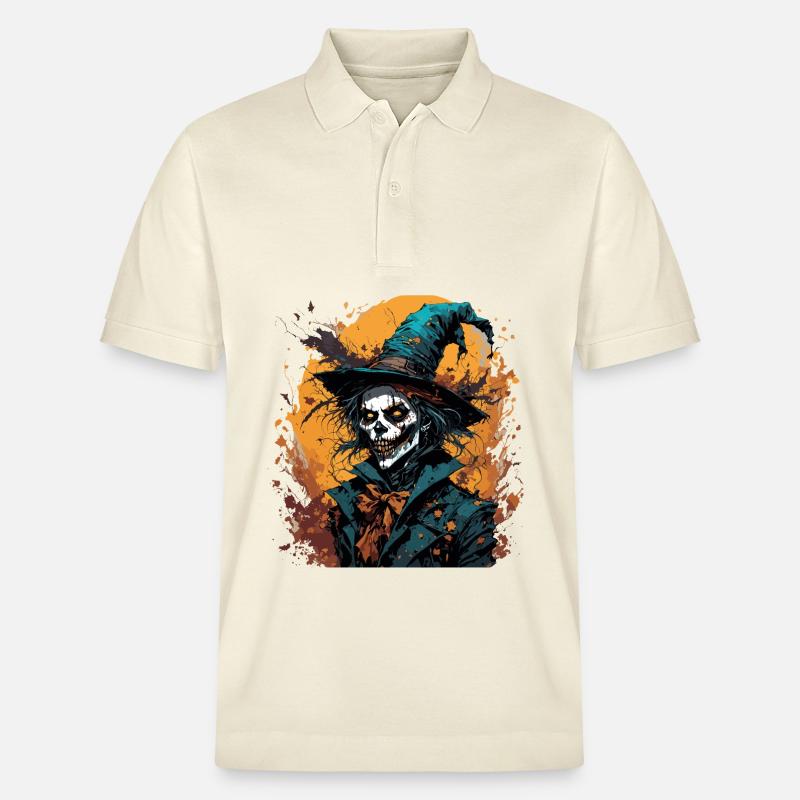 Vogelscheuche / Erntehelfer / Maisfeld / Feld - Stanley/Stella Unisex Bio-Poloshirt PREPSTER - Natur